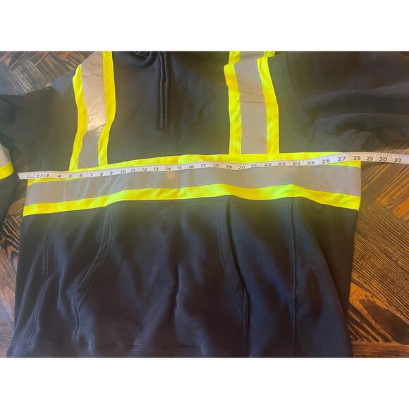 Aramark Reflective Pullover Sweatshirt Hoodie Jacket Men 2XL Utility Workwear - Picture 4 of 12